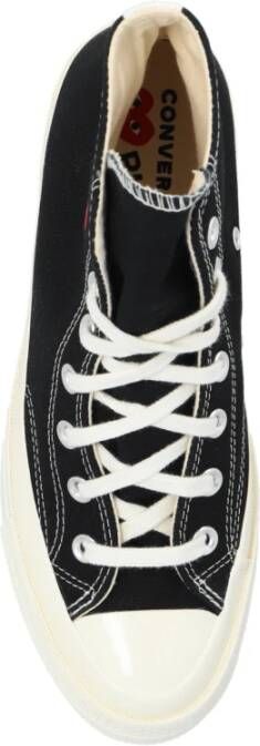 Comme des Garçons Chuck 70 Hi Sneakers Zwart Rood Egret