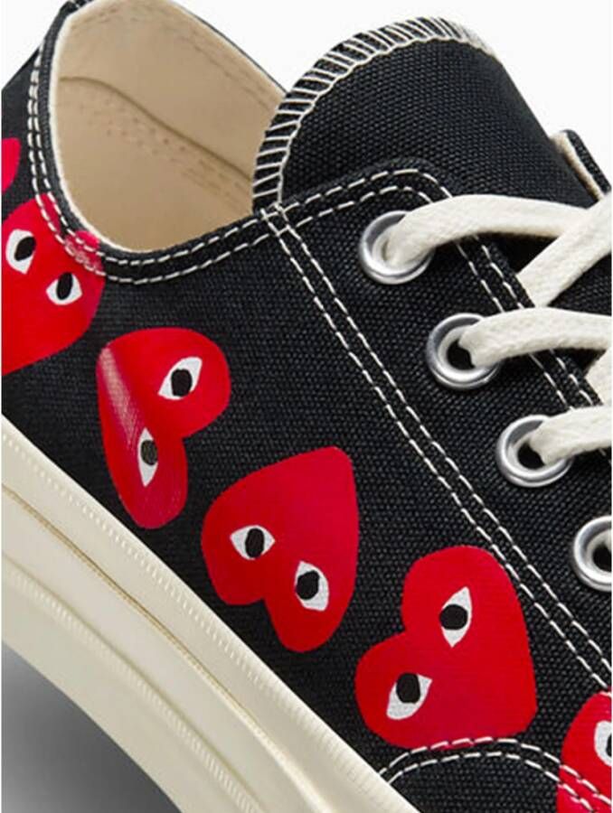 Comme des Garçons Chuck 70 Multi Heart Sneakers Black Heren