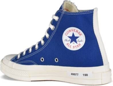 Comme des Garçons Chuck Taylor High-Top Sneakers Blue Heren