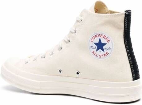Comme des Garçons Ivory Rood Chuck 70 Sneakers White Heren