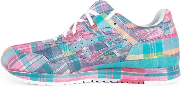 Comme des Garçons Multicolor Check Sneakers Samenwerking Vetersluiting