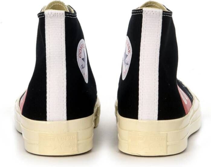 Comme des Garçons Play Big Heart High Top Sneakers Zwart Heren