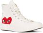 Comme des Garçons Play Grote Hart High Top Sneakers White Heren - Thumbnail 6