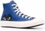 Comme des Garçons Play Blauwe Katoenen Hoge Top Chuck Taylor Sneakers Blue Unisex - Thumbnail 2