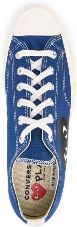 Comme des Garçons Play Blauwe Sneakers Stijlvolle Unisex Schoenen Blue Dames