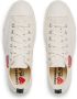 Comme des Garçons Play Canvas Heart Sneakers met Contrasterende Hiel White Heren - Thumbnail 5