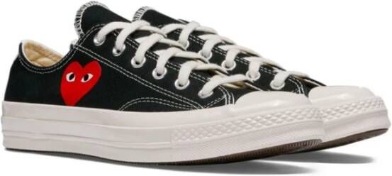 Comme des Garçons Play Canvas Hearts Sneakers Black Heren