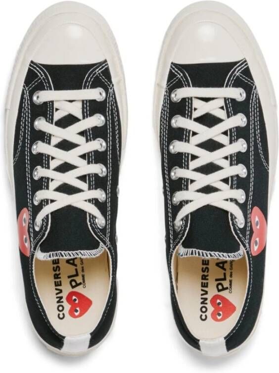 Comme des Garçons Play Canvas Hearts Sneakers Black Heren