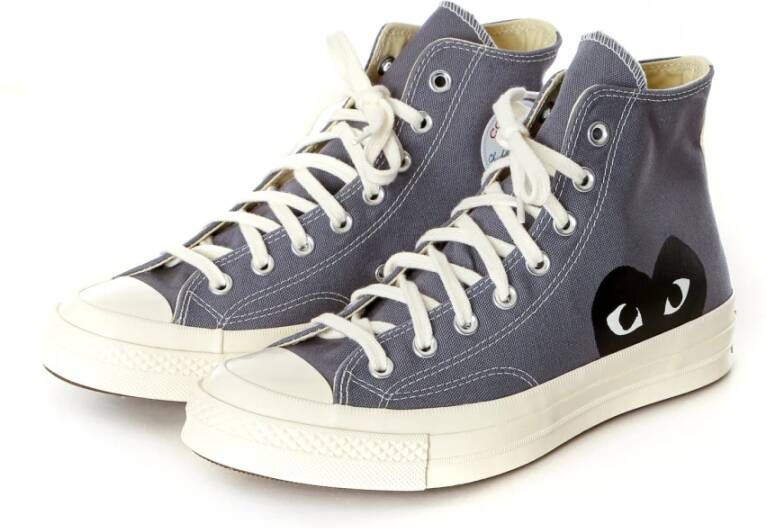 Comme des Garçons Play Chuck Taylor 1970s High Canvas Sneaker Gray Heren