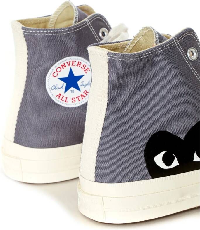 Comme des Garçons Play Chuck Taylor 1970s High Canvas Sneaker Gray Heren