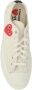 Comme des Garçons Play Canvas Heart Sneakers met Contrasterende Hiel White Heren - Thumbnail 2