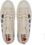 Comme des Garçons Play Chuck Taylor Multi Heart High-Top Sneakers White Unisex - Thumbnail 6