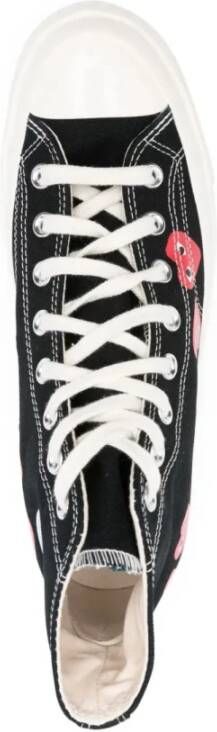 Comme des Garçons Play Hartprint Canvas Hi Top Sneakers