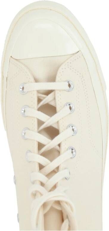 Comme des Garçons Play Heart Print High-Top Canvas Sneakers