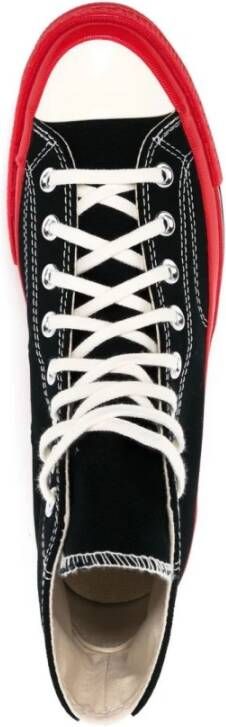 Comme des Garçons Play Hoge Chuck Taylor All Star Sneakers in Zwart en Rood Black Dames - Foto 2