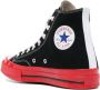 Comme des Garçons Play Hoge Chuck Taylor All Star Sneakers in Zwart en Rood Black Dames - Thumbnail 3