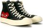 Comme des Garçons Play Zwarte Canvas Chuck Taylor 70 High-Top Sneakers Zwart Unisex - Thumbnail 4