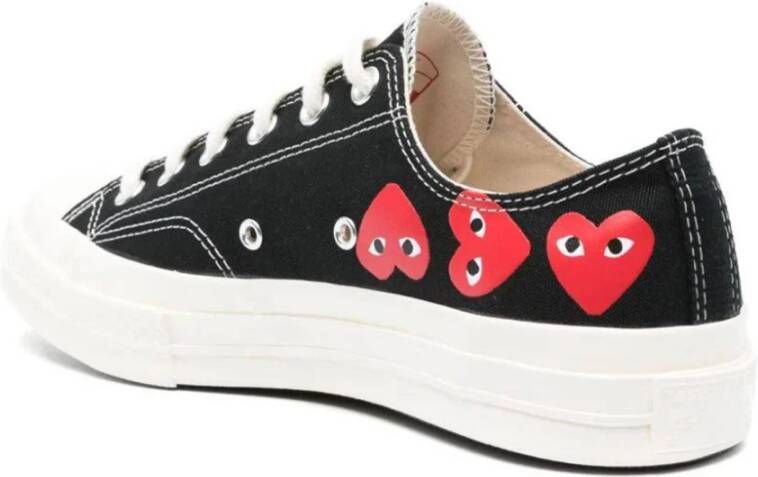 Comme des Garçons Play Lage Top Multi Heart Sneakers Multicolor Heren