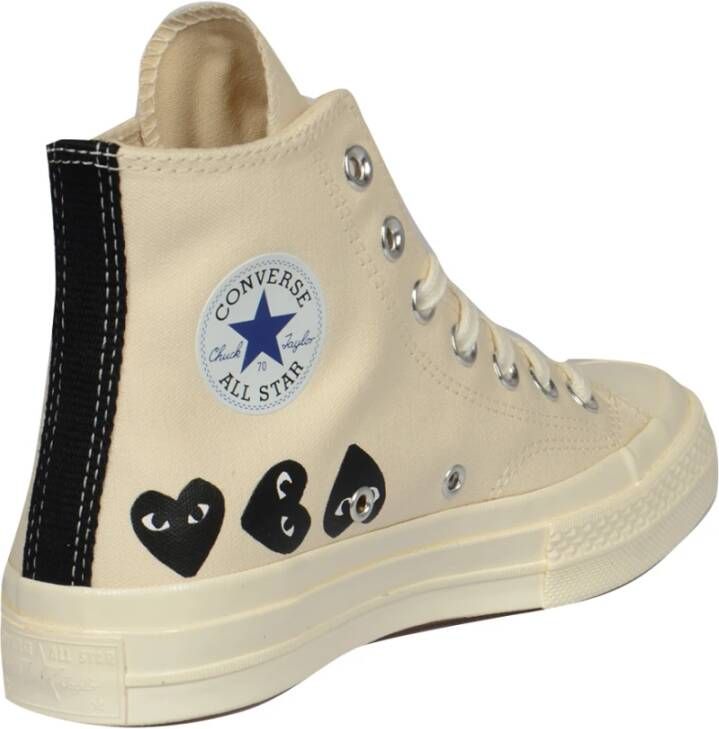 Comme des Garçons Play Multi Heart Ct70 Hi Top Sneakers Beige Heren