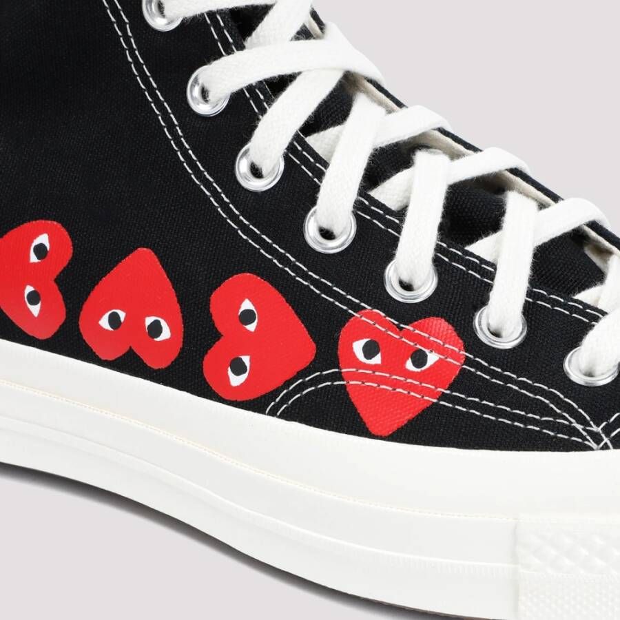 Comme des Garçons Play Multi Heart Hi Top Sneakers Black Dames