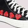 Comme des Garçons Play Multi Heart Hi Top Sneakers Black - Thumbnail 4