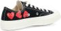 Comme des Garçons Play Rode Hart Canvas Sneakers Black Heren - Thumbnail 5