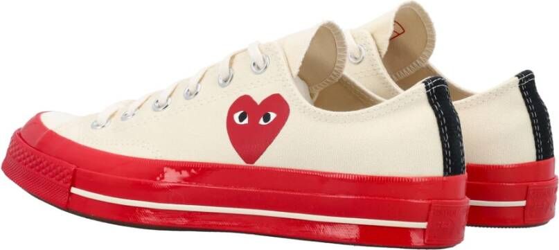 Comme des Garçons Play Rode Hart Lage-top Sneakers