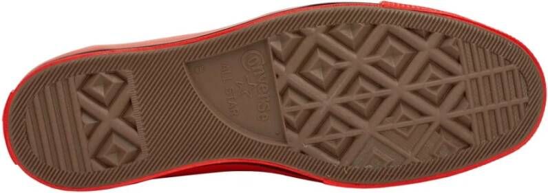 Comme des Garçons Play Rode Zool Lage Zwarte Canvas Sneakers