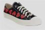 Comme des Garçons Play Zwarte Heart Low-Top Canvas Sneakers Multicolor - Thumbnail 16