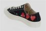 Comme des Garçons Play Zwarte Heart Low-Top Canvas Sneakers Multicolor - Thumbnail 17