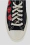 Comme des Garçons Play Zwarte Heart Low-Top Canvas Sneakers Multicolor - Thumbnail 18