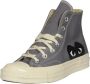 Comme des Garçons Play Chuck Taylor 1970s High Canvas Sneaker Gray - Thumbnail 6