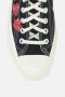 Comme des Garçons Play Zwarte Heart Low-Top Canvas Sneakers Black Dames - Thumbnail 4