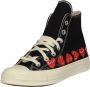 Comme Des Garçons Play x Converse x Converse Chuck Taylor All Star 70 Hi sneakers Zwart - Thumbnail 14