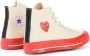 Comme des Garçons Rode zool hoge top Chuck Taylor Beige Heren - Thumbnail 3