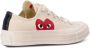 Comme des Garçons Play Canvas Heart Sneakers met Contrasterende Hiel White - Thumbnail 3