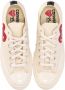 Comme des Garçons Play Canvas Heart Sneakers met Contrasterende Hiel White - Thumbnail 4