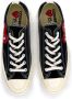 Comme des Garçons Play Zwarte Canvas Sneaker met Rood Hart Black Unisex - Thumbnail 9