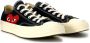 Comme des Garçons Play Zwarte Canvas Sneaker met Rood Hart Black Unisex - Thumbnail 10