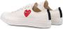 Comme des Garçons Play Witte Heart Low Top Sneakers White Unisex - Thumbnail 4