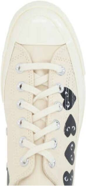 Comme des Garçons Play Witte lage sneakers met Filip Pagowski hartprint White Dames