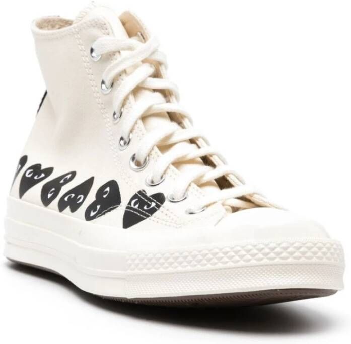 Comme des Garçons Play Witte Multi Hearts Chuck 70 Sneakers White Heren