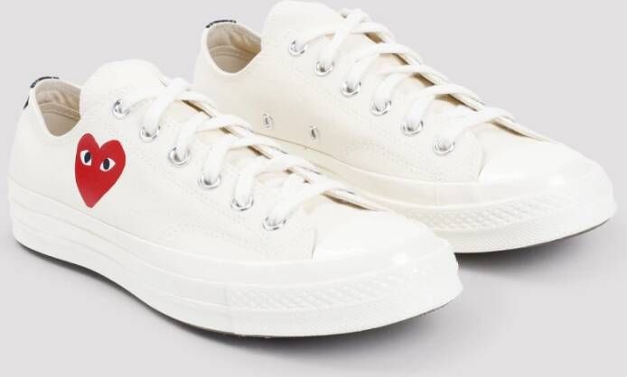 Comme des Garçons Play Witte Sneakers Verhogen Stijl White Heren