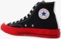 Comme des Garçons Play Hoge Chuck Taylor All Star Sneakers in Zwart en Rood Black Dames - Thumbnail 10