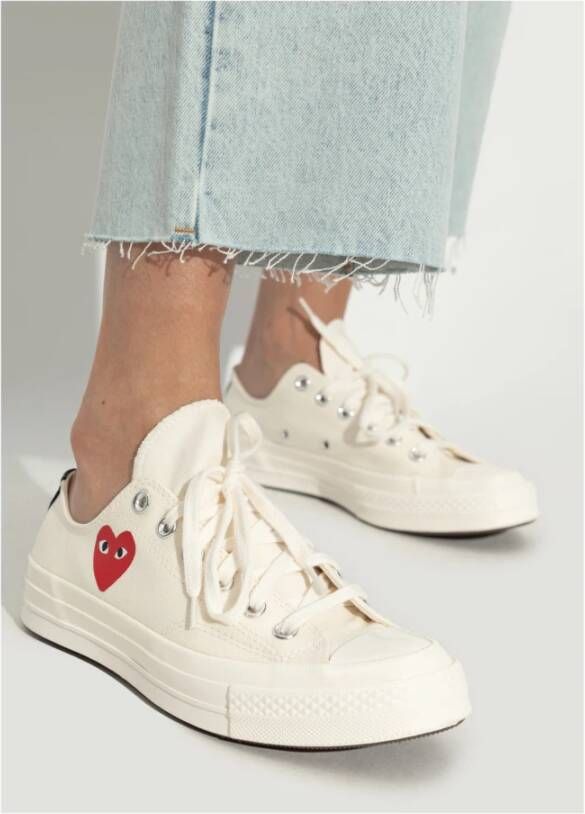 Comme des Garçons Play X Converse White Dames