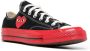 Comme des Garçons Play Zwarte Chuck Taylor Low Sneaker met Rode Zool Black Unisex - Thumbnail 2