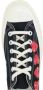 Comme des Garçons Play Zwarte Converse Sneakers met Filip Pagowski Hartprint Black Dames - Thumbnail 5