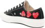 Comme des Garçons Play Hart Sneakers Zwart Katoen Lage Top Multicolor Heren - Thumbnail 3