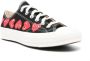 Comme des Garçons Play Hart Sneakers Zwart Katoen Lage Top Multicolor Heren - Thumbnail 4