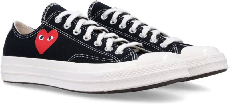 Comme des Garçons Play Zwarte Sneakers Unisex Schoenen Black Heren